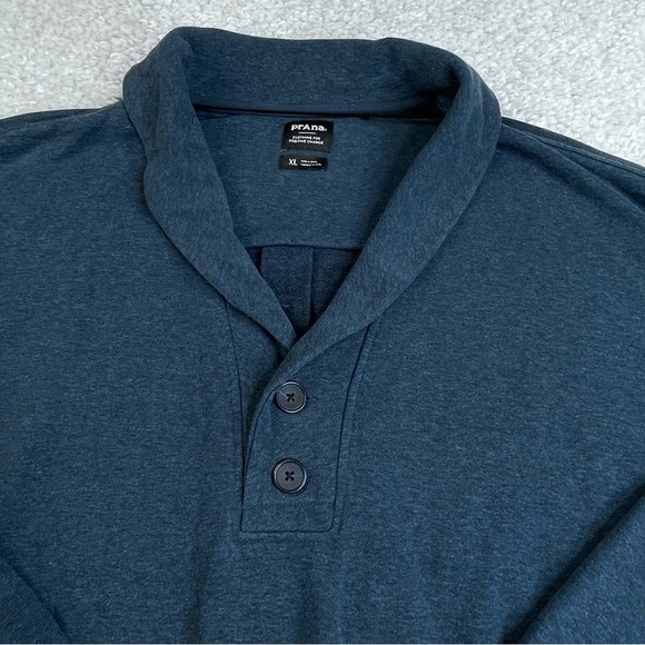 PrAna Cozy Up Michie Top Sweater Dark Sky Heather Relaxed Fit Boxy Womens XL - Picture 6 of 12